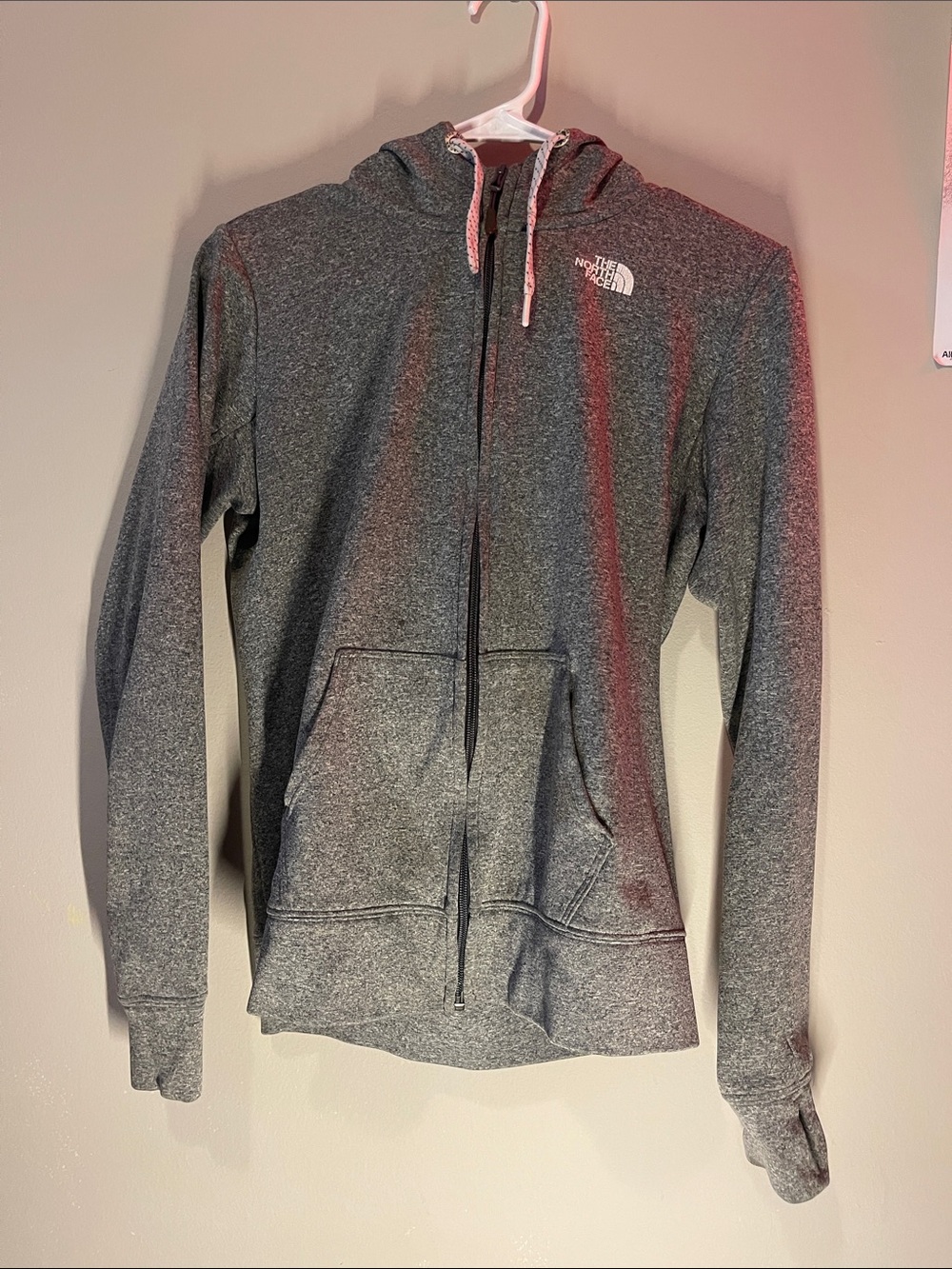 The North Face Heather Gray Full-Zip Hoodie